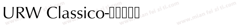 URW Classico字体转换
